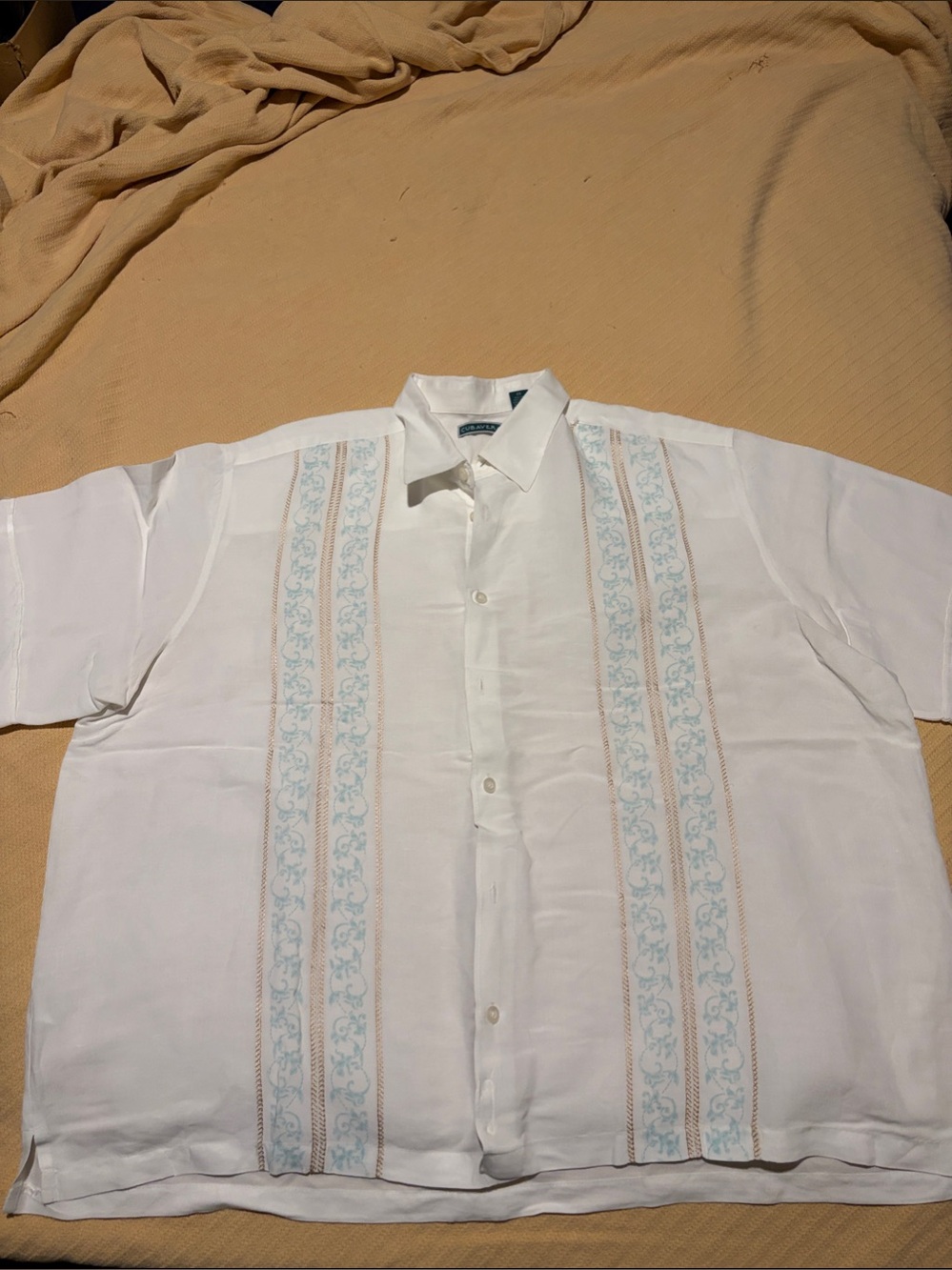 Cubavera White Short-Sleeve Guayabera